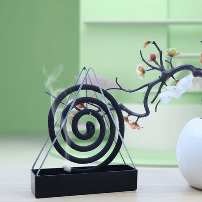 Iron Mosquito Coil Holder Incense Holders Coil Incense Burner Frame Modern Repellent Incense Rack for Household Bedroom Patio