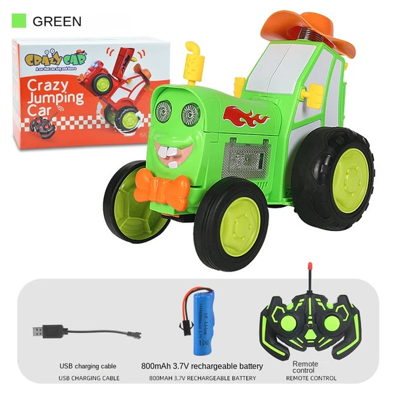 Wireless Remote Control Car Stunt Car Lights Music Rocking Tumbling Children'S Toys Gift Boy