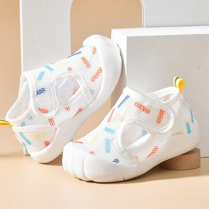 Summer Breathable Air Mesh Kids Sandals 1-4T Baby Unisex Casual Shoes Anti-Slip Soft Sole First Walkers Infant Lightweight Shoes