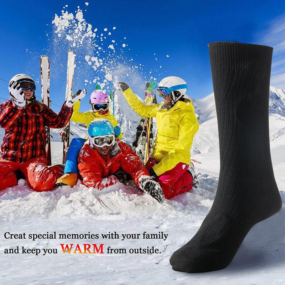 3V Thermal Cotton Heated Socks Men Women Battery