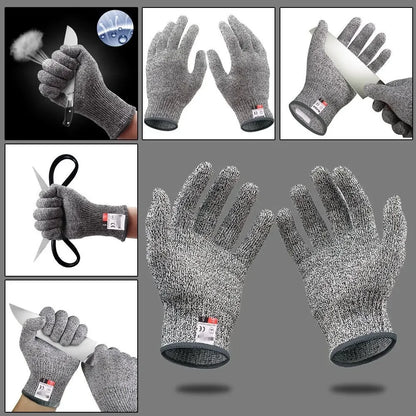 HPPE Level 5 Safety anti Cut Gloves High-Strength Industry Kitchen Gardening Anti-Scratch Anti-Cut Glass Cutting Multi-Purpose