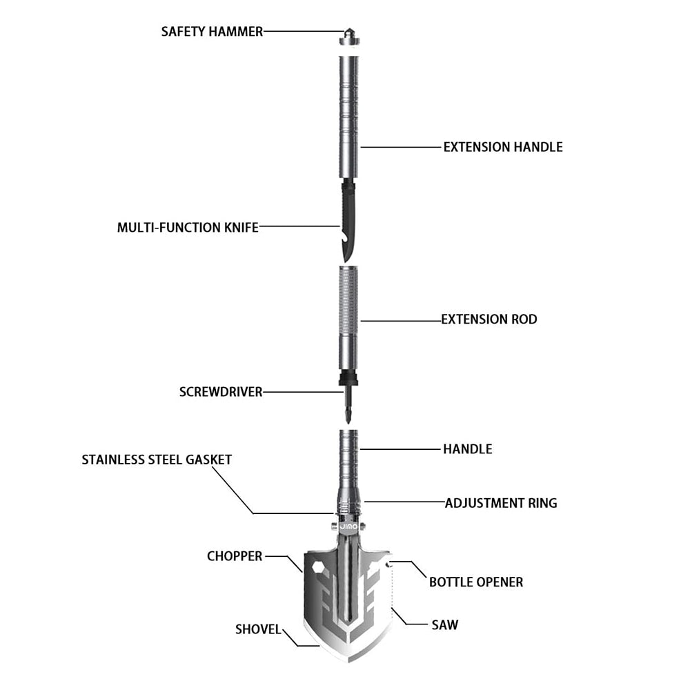 Multi-Purpose Folding Shovel