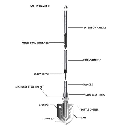 Multi-Purpose Folding Shovel